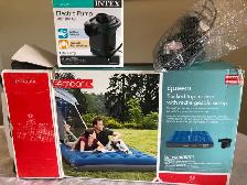 QUEEN FLOCKED-TOP AIR BED