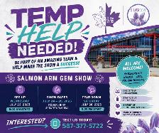 TEMP HELP NEEDED – Salmon Arm Rock N' Gem Show
