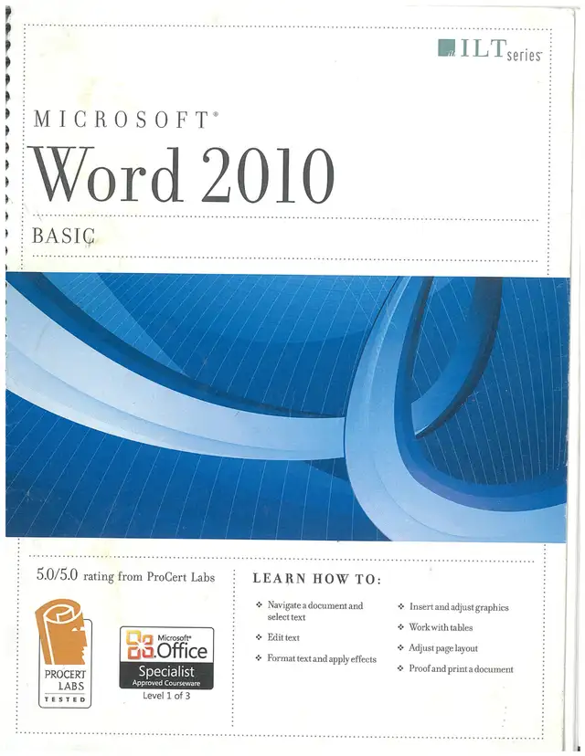Microsoft Word 2010 Student Manual 9781426021626