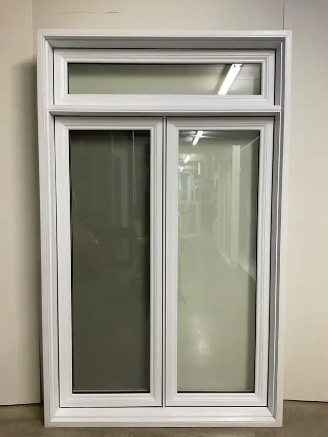 10930JBP Fenêtre Jumelée Battant PVC  3 sect 1 ouvr 44 x 71