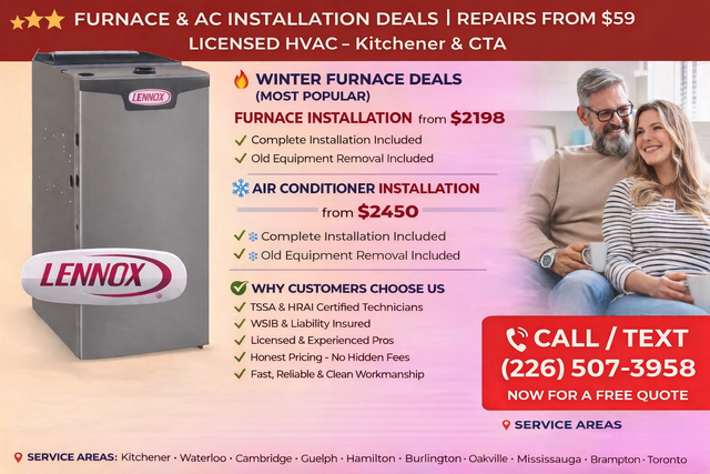 Furnace & AC Installation Deals | Licensed HVAC – KWC