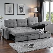 New Sectional Sofa Bed With USB Charging Port Big Sale