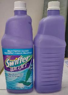 Free: Two empty Swiffer WetJet bottles.