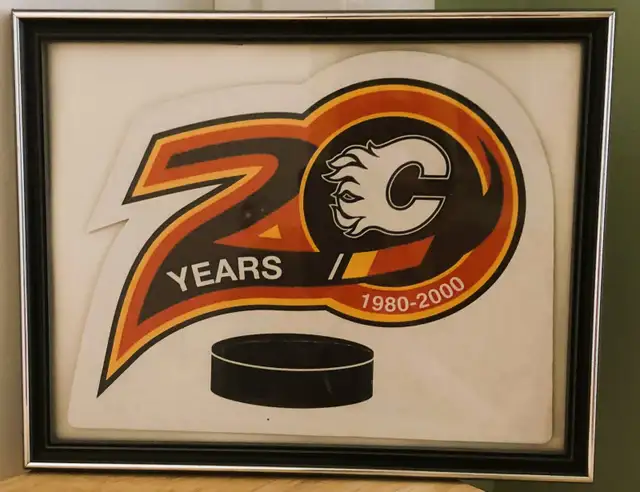 Framed Flames 1980 to 2000 - 20 Yrs Anniv. Cardboard Poster