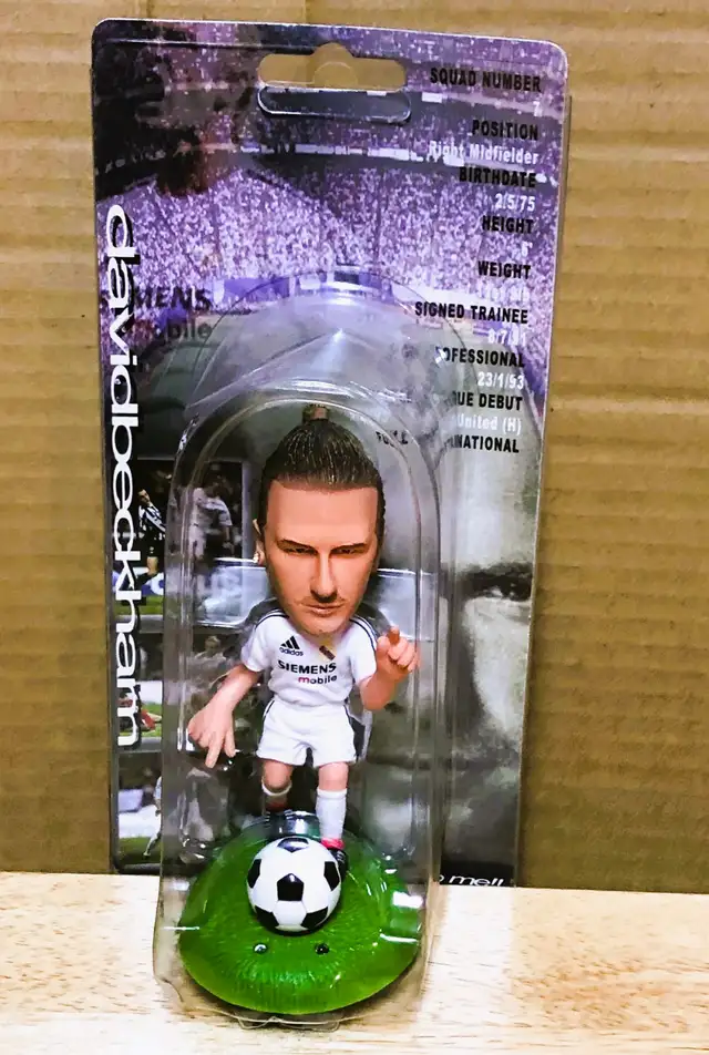 David Beckham England Collectible Action Figure w/Stats