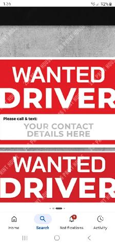 DRIVER WANTED!