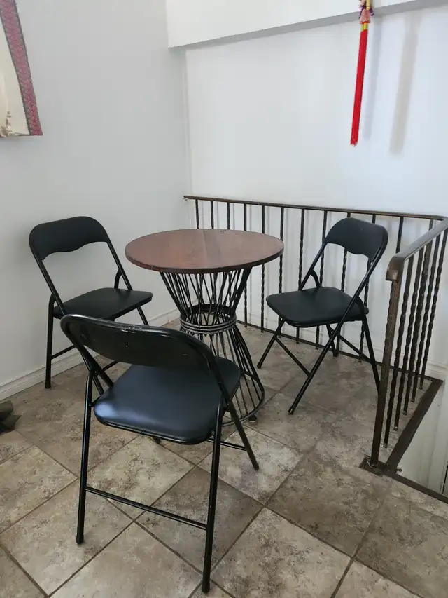 Table and chairs