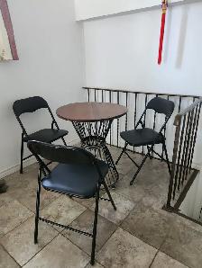Table and chairs