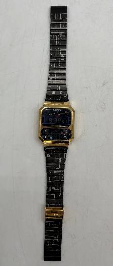 Casio Digital a100we Pac-Man Watch with Box & Papers - Photo 3