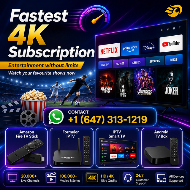 Fastest 4K subscription with Latest updates