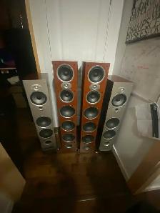 8 pc Polk Audio Speaker setup - Photo 6