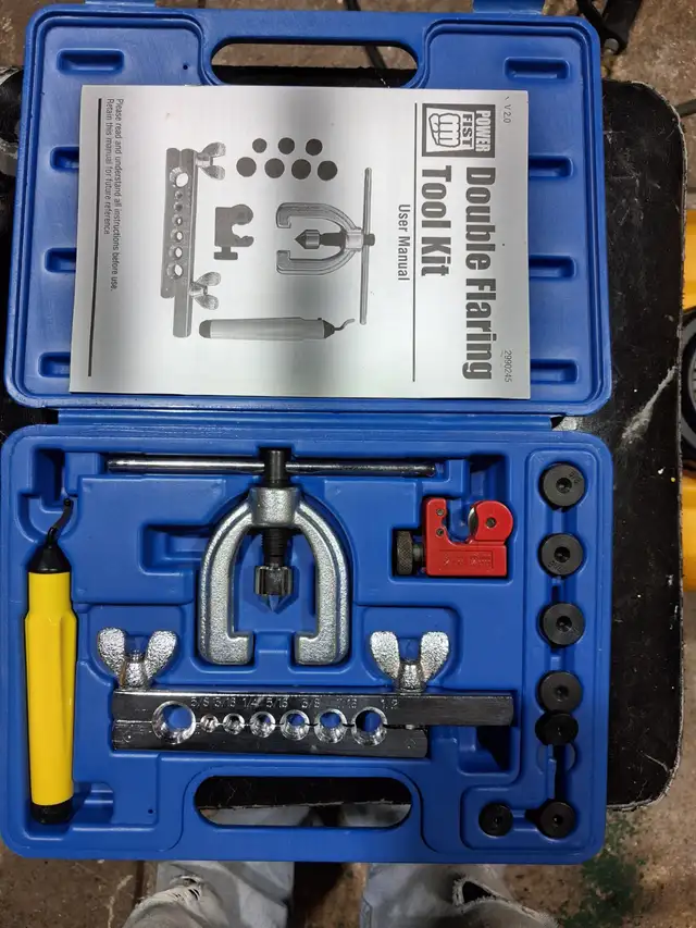 Power fist double flaring tool kit new never used