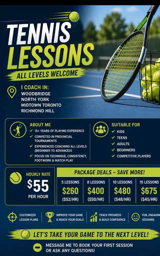 PROFESSIONAL TENNIS LESSONS