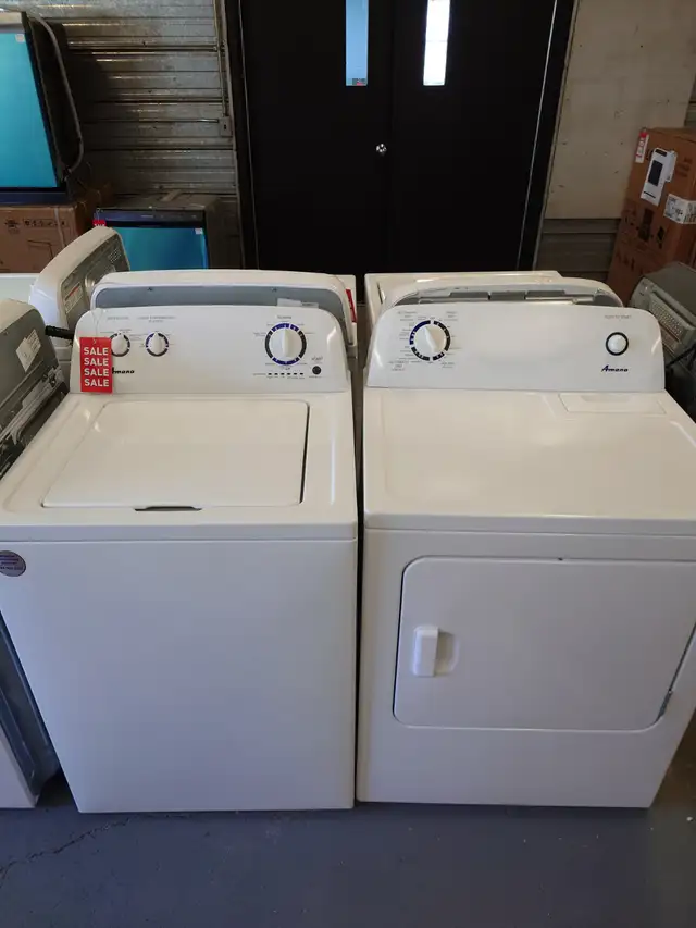 Amana '27' White Top Load Washer/Dryer Set on Sale‼️