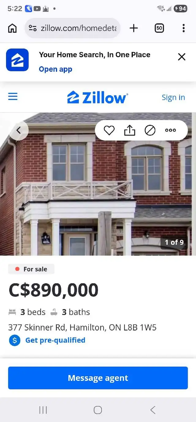 Semi Detached house in Waterdown.