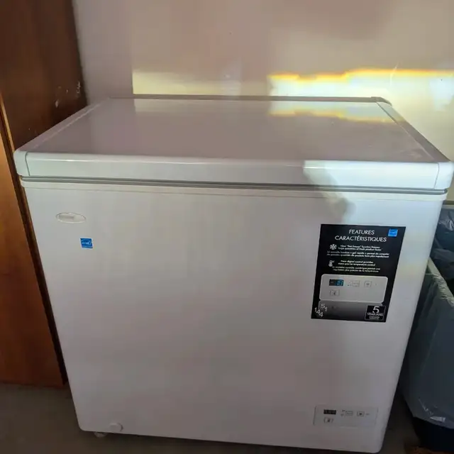 white Danby freezer