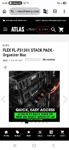 FLEX FL-FS1301 STACK PACK-Organizer Box Parts Removable Bins - Photo 4