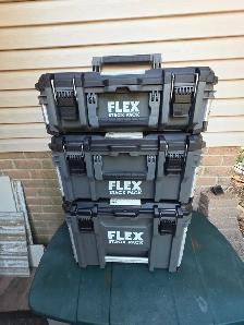 FLEX Stack Pack 3-Piece Storage System Similar Milwaukee Packout