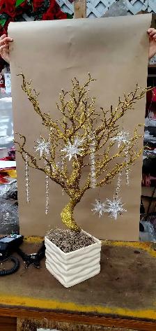 Wedding event decor Manzanillo Tree Gold