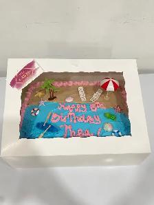 custom cakes  beach cake , pool cake - Photo 5
