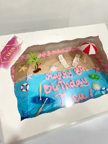 custom cakes  beach cake , pool cake - Photo 8