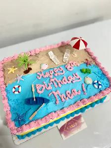 custom cakes  beach cake , pool cake - Photo 9