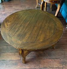 Set of round end tables with matching coffee table