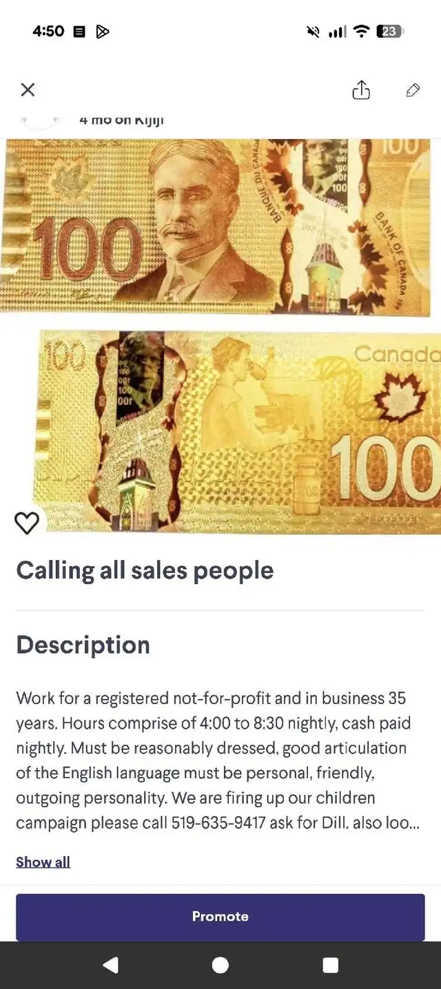 Hiring sales people