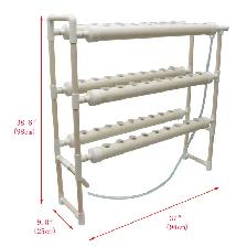 Hydroponic Grow Kit Double Side 6 Pipe 54 Plant Site 141121 - Photo 3