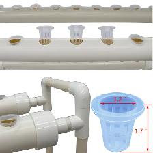 Hydroponic Grow Kit Double Side 6 Pipe 54 Plant Site 141121 - Photo 6