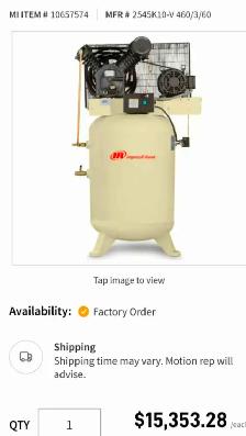 For Sale Large shop compressor - Photo 2
