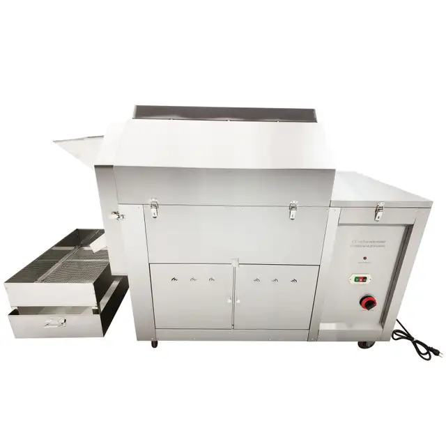 220V Coffee Bean Roaster Nuts Drum Fry Machine 110LBS 056876