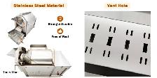 220V Coffee Bean Roaster Nuts Drum Fry Machine 110LBS 056876 - Photo 10