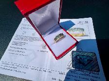 #873 - 14kt Yellow Gold, Alexandrite & Diamond Band Size 6 - Photo 4
