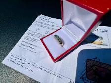 #873 - 14kt Yellow Gold, Alexandrite & Diamond Band Size 6 - Photo 7