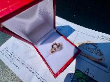 #863 - 10kt Rose Gold, Morganite & Diamond Ring Size 7 - Photo 4
