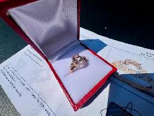 #863 - 10kt Rose Gold, Morganite & Diamond Ring Size 7 - Photo 5