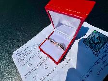 #633 - 1.02 Carat VS Diamond Wedding Set, Rose Gold Size 5 - Photo 3
