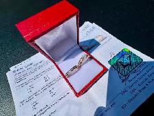 #633 - 1.02 Carat VS Diamond Wedding Set, Rose Gold Size 5 - Photo 4