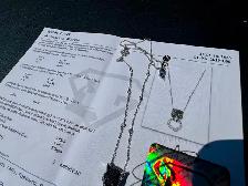 #855 - 14kt White Gold, EFFY Diamond Panther Necklace, 16-18" - Photo 3