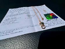 #860 - 14kt Rose Gold, EFFY Panther Diamond Necklace 16-18" - Photo 5