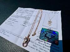 #860 - 14kt Rose Gold, EFFY Panther Diamond Necklace 16-18" - Photo 6
