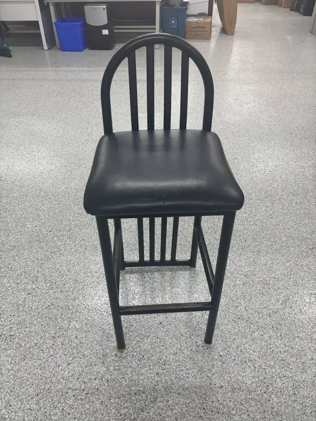 4x Prima Dinettes Black Metal Bar Stool