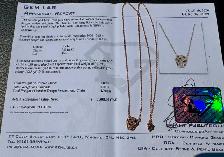 #851 - 14kt Rose Gold, EFFY Panther Diamond Pendant 16-18"