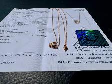 #851 - 14kt Rose Gold, EFFY Panther Diamond Pendant 16-18" - Photo 3