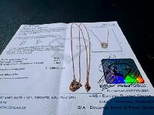 #851 - 14kt Rose Gold, EFFY Panther Diamond Pendant 16-18" - Photo 5