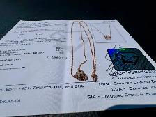 #851 - 14kt Rose Gold, EFFY Panther Diamond Pendant 16-18" - Photo 8