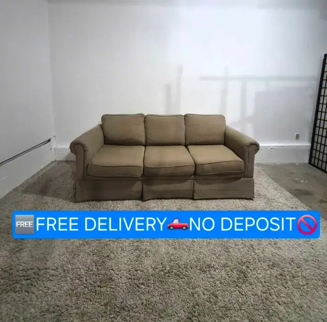 FREE DELIVERY 3 Seater Standard Fabric Sofa Couch NO DEPOSIT