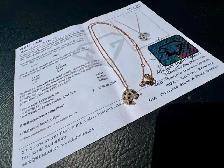 #836 - 14kt Rose Gold EFFYDiamond Necklace 16-18' - Photo 3