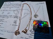 #836 - 14kt Rose Gold EFFYDiamond Necklace 16-18' - Photo 4